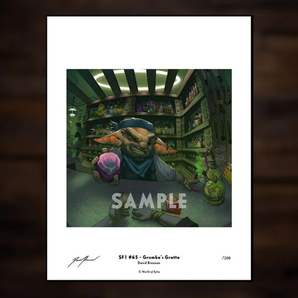 Grumbo's Grotto - Serialized Print