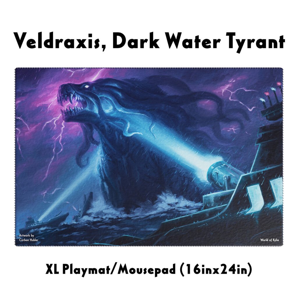 Veldraxis, Dark Water Tyrant - Playmat